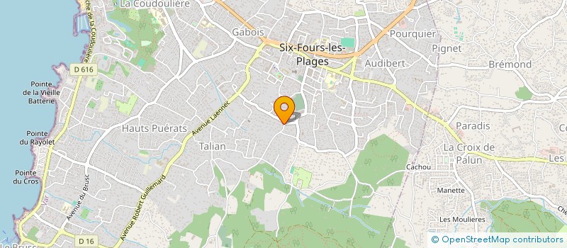 localisation de l'entreprise BISSON à SIX-FOURS-LES-PLAGES