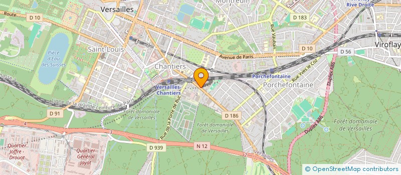 localisation de l'entreprise BISSON INTERNATIONAL à VERSAILLES