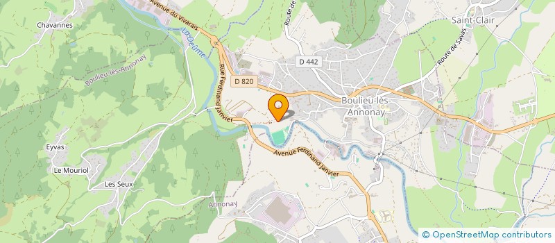 localisation de l'entreprise BISTANCLAC  BOULIEU-LES-ANNONAY