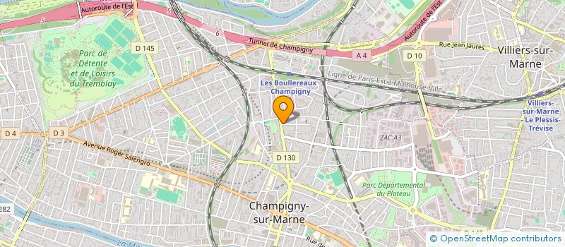 localisation de l'entreprise BISTR'O'LIVE à CHAMPIGNY-SUR-MARNE