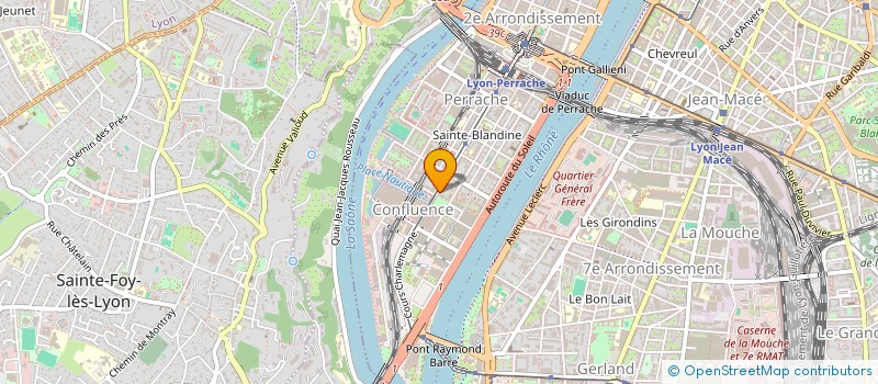 localisation de l'entreprise BISTRO CONFLUENCE à LYON