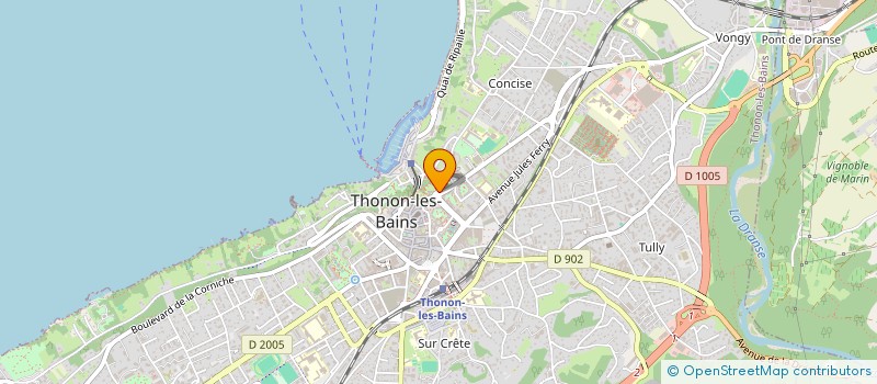 localisation de l'entreprise BISTRO D'ASIE à THONON-LES-BAINS