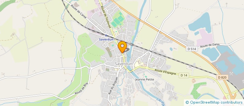 localisation de l'entreprise BISTRO DES ARTS à SAVERDUN