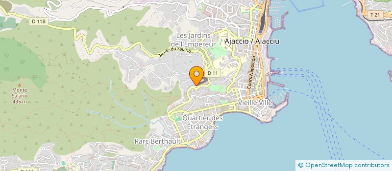 localisation de l'entreprise BISTROBO à AJACCIO