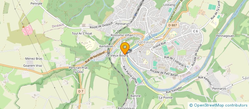 localisation de l'entreprise BISTROFLO  CHATEAULIN