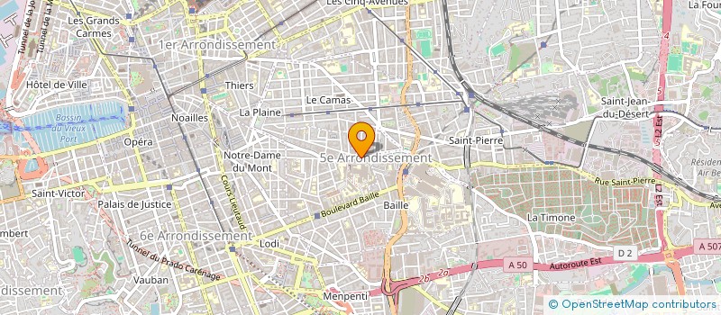 localisation de l'entreprise BISTROT CONCEPT à MARSEILLE