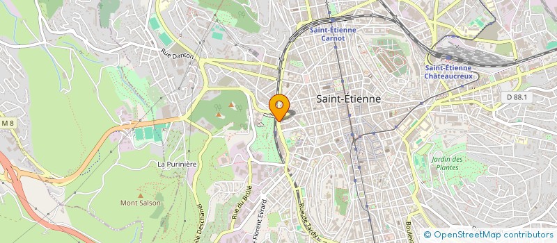 localisation de l'entreprise BISTROT DE LA GARE  SAINT-ETIENNE