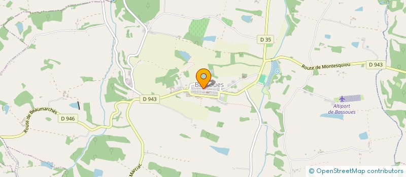 localisation de l'entreprise BISTROT DE LA HALLE  BASSOUES