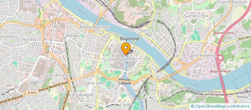 localisation de l'entreprise BISTROT DE LA NIVE à BAYONNE