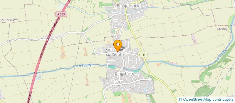 localisation de l'entreprise BISTROT DES ARTS HOLDING  GRIESHEIM-SUR-SOUFFEL