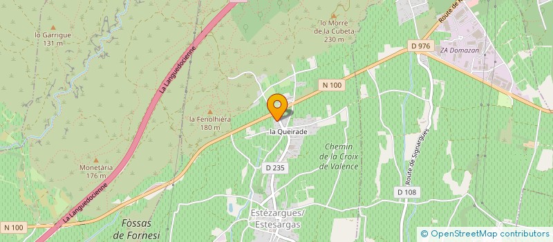 localisation de l'entreprise BISTROT DES MOURRES  ESTEZARGUES