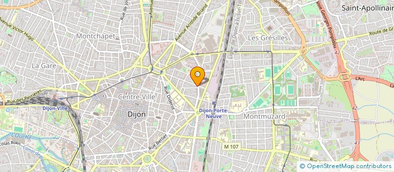 localisation de l'entreprise BISTROT DES TRAMWAYS  DIJON