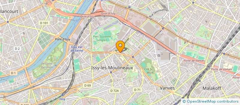 localisation de l'entreprise BISTROT LATIN à ISSY-LES-MOULINEAUX