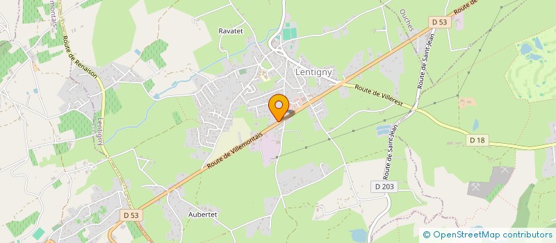 localisation de l'entreprise BISTROT LE PONT  LENTIGNY