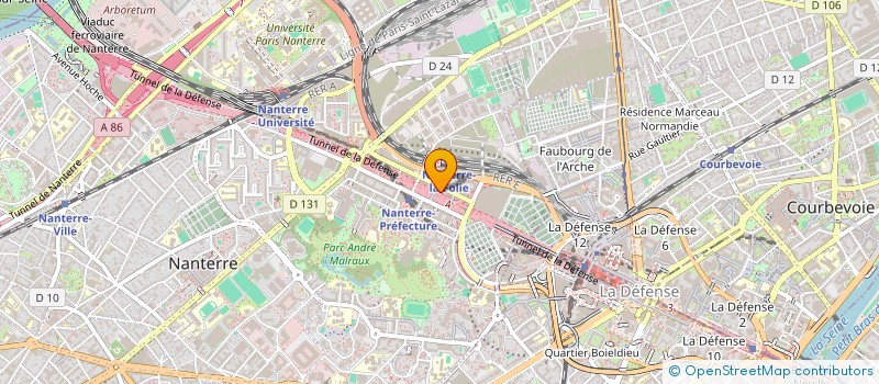 localisation de l'entreprise BISTROT LES DARONS à NANTERRE