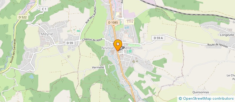 localisation de l'entreprise BISTROT NEZ DE COCHON  NIVOLAS-VERMELLE