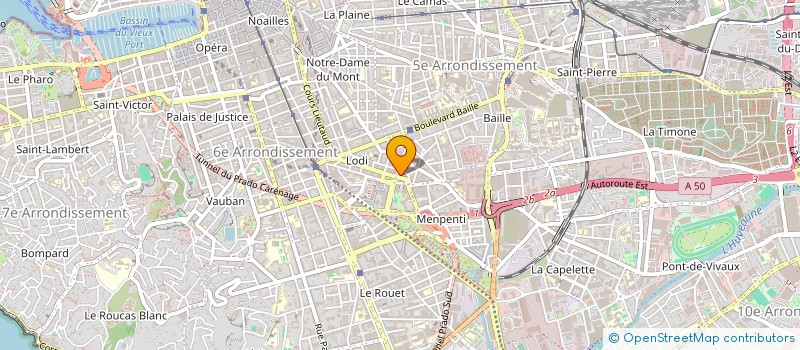 localisation de l'entreprise BISTROT NUMERO 2  MARSEILLE