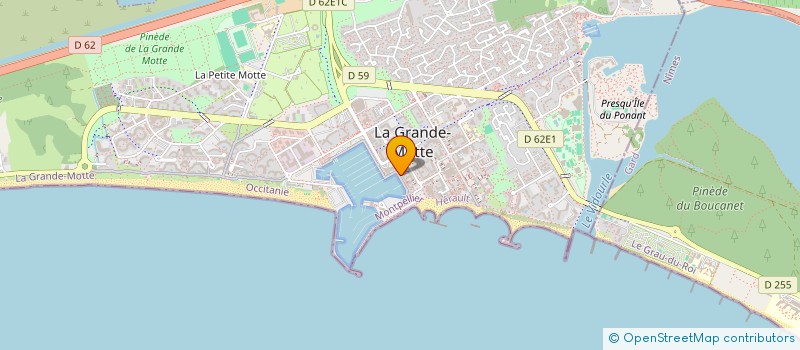 localisation de l'entreprise BISTROT PRAIA  LA GRANDE-MOTTE