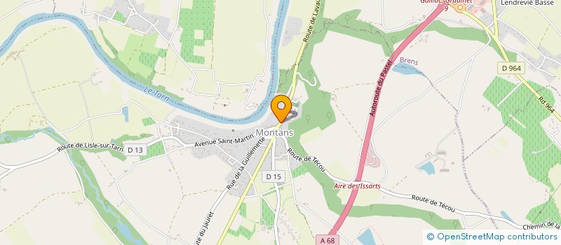 localisation de l'entreprise BISTROT ROSSIGNOL  MONTANS