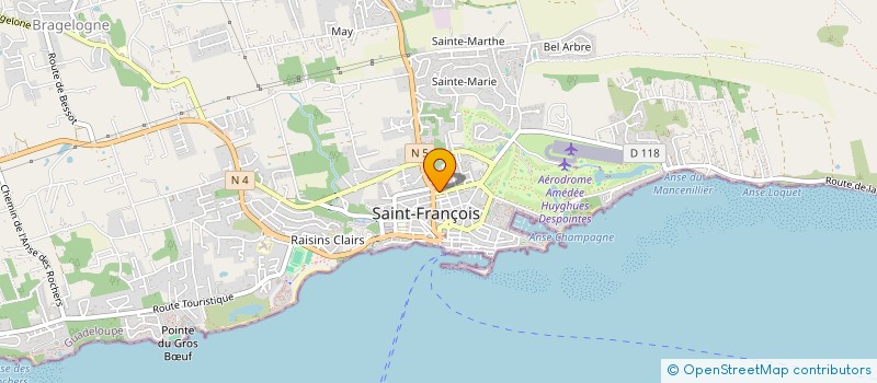 localisation de l'entreprise BISTROT SAINT FRANCOIS  SAINT-FRANCOIS