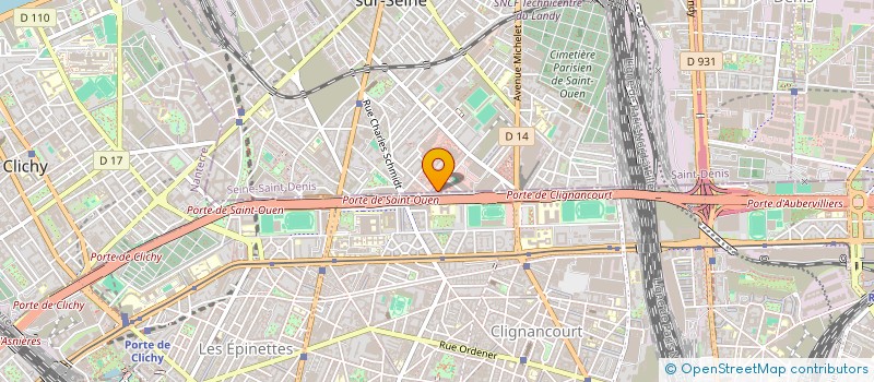 localisation de l'entreprise BISTROT SANS PUCES à SAINT-OUEN-SUR-SEINE