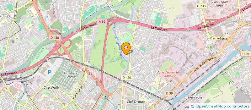 localisation de l'entreprise BISURE 2  ILLZACH