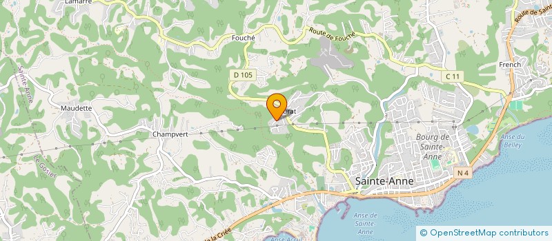 localisation de l'entreprise BITASYON JENN 971 à SAINTE-ANNE