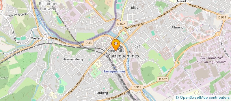 localisation de l'entreprise BITCHE IMMO  SARREGUEMINES