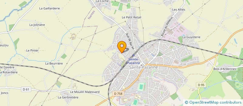 localisation de l'entreprise BITEAU GANTIER  SAINTE-PAZANNE