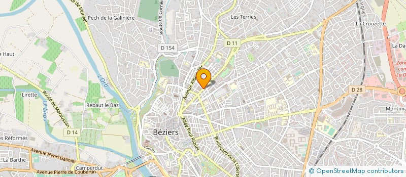 localisation de l'entreprise BITERROISE DU FUNERAIRE à BEZIERS