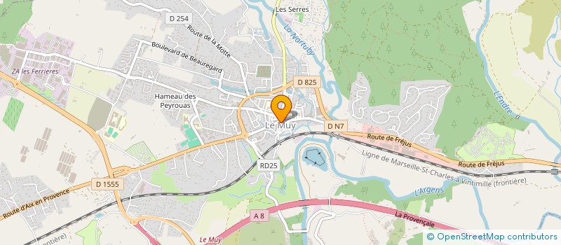 localisation de l'entreprise BITPACA BUREAU INGENIERIE TECHNIQUE  LE MUY