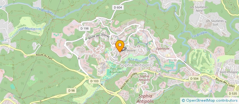 localisation de l'entreprise BITSPARKLES à VALBONNE