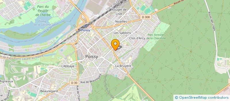 localisation de l'entreprise BITSURGE  POISSY