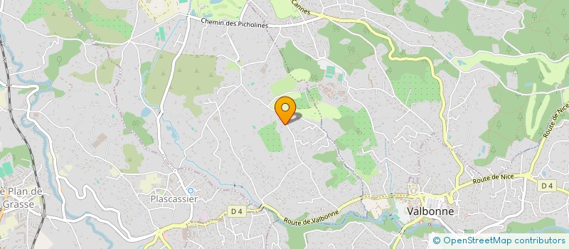 localisation de l'entreprise BITTI JADOUD à CHATEAUNEUF-GRASSE