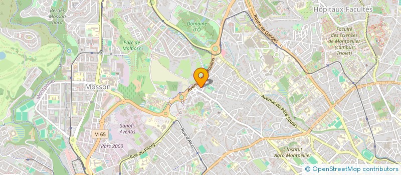 localisation de l'entreprise BITUME ETANCHEITE à MONTPELLIER