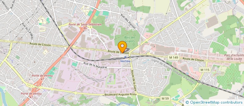 localisation de l'entreprise BIUM  VERTOU