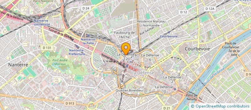 localisation de l'entreprise BIVAC INTERNATIONAL à COURBEVOIE