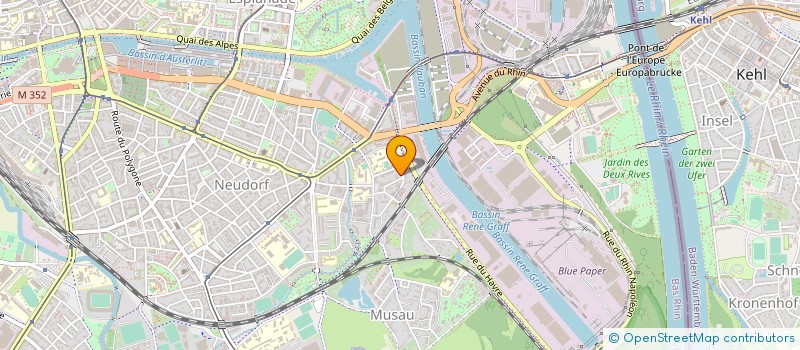 localisation de l'entreprise BIVOIS à STRASBOURG