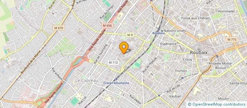 localisation de l'entreprise BIVOUAC à ROUBAIX