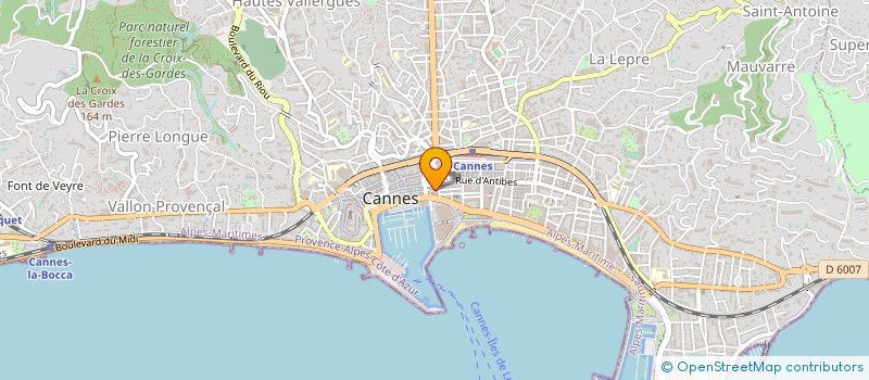 localisation de l'entreprise BIVOUAC SARL à CANNES