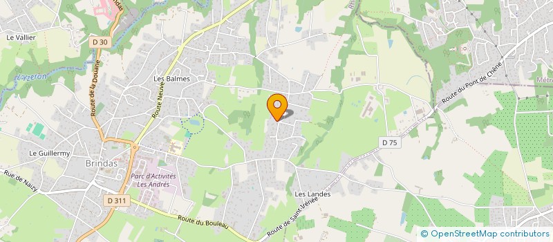 localisation de l'entreprise BIWATT ENRJ à BRINDAS