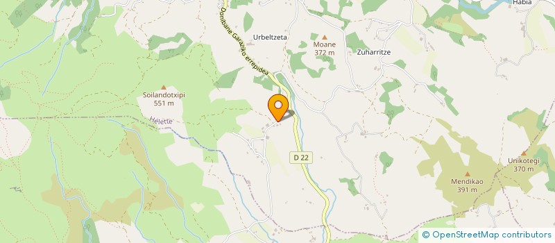 localisation de l'entreprise BIXENTE64  HELETTE