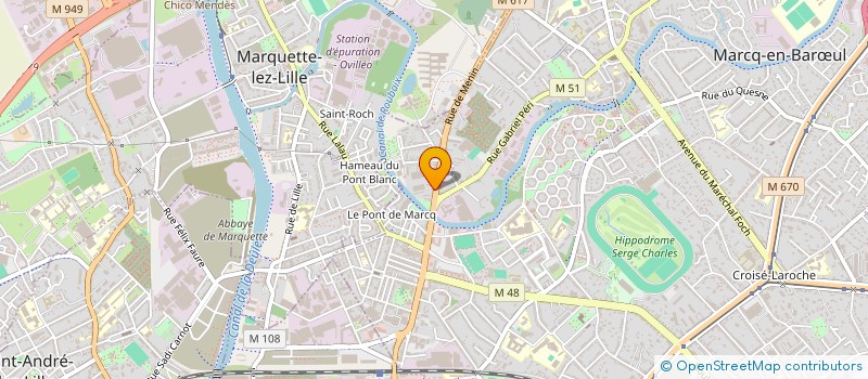 localisation de l'entreprise BIZ'ART à MARCQ-EN-BARŒUL