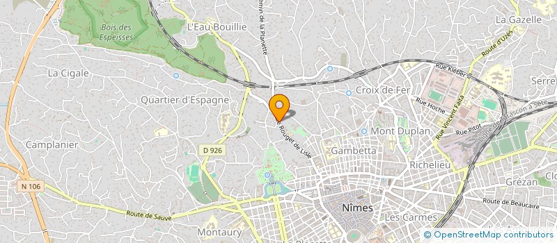 localisation de l'entreprise BIZ'OU à NIMES