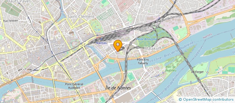 localisation de l'entreprise BIZ2BE à NANTES