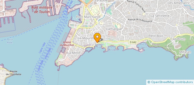 localisation de l'entreprise BIZE ESPOSITO  TOULON