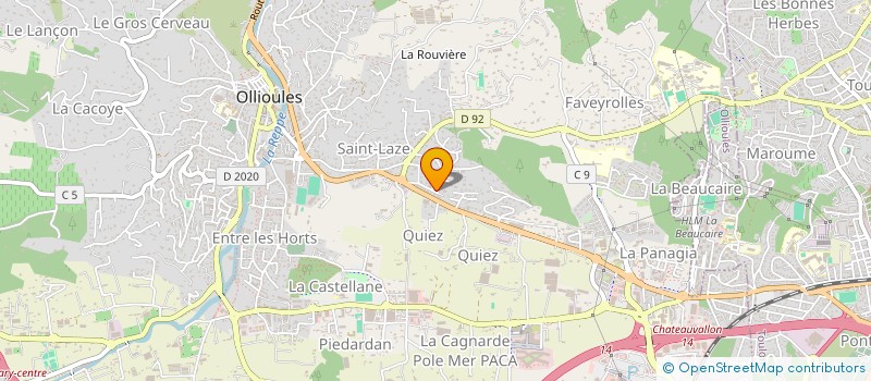 localisation de l'entreprise BIZERTE  OLLIOULES