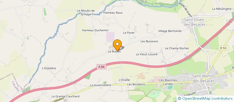 localisation de l'entreprise BIZET PV  SOULEUVRE EN BOCAGE