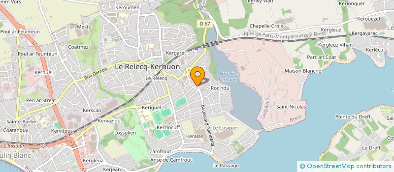 localisation de l'entreprise BIZIEN BUREL  LE RELECQ-KERHUON