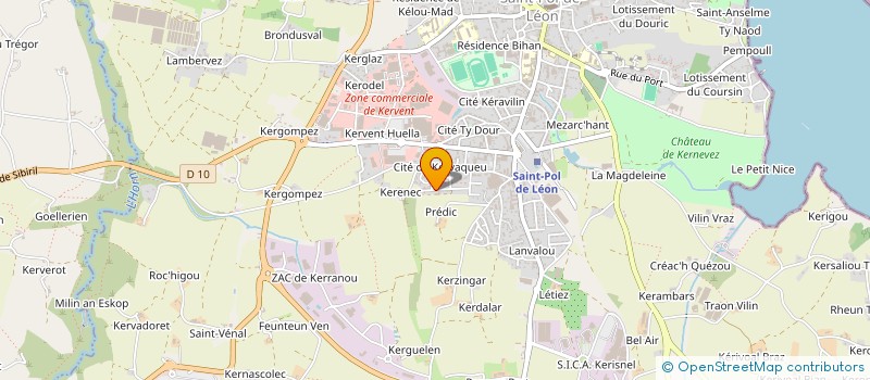 localisation de l'entreprise BIZIEN DIVISION MATERIEL PLASTIQUE à SAINT-POL-DE-LEON